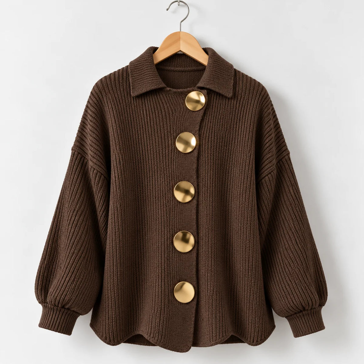 Aurum Oversized Button Cardigan