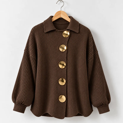 Aurum Oversized Button Cardigan