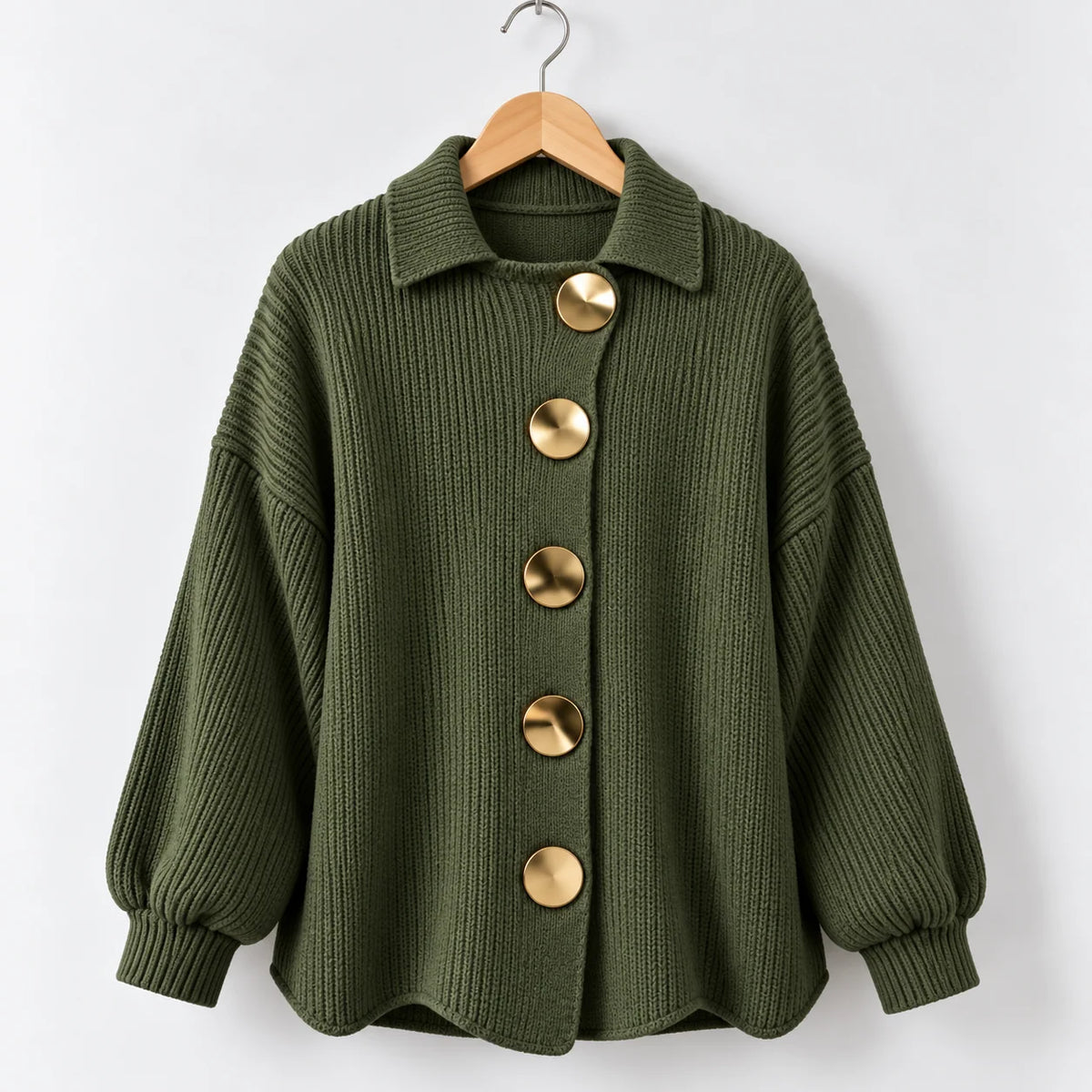 Aurum Oversized Button Cardigan