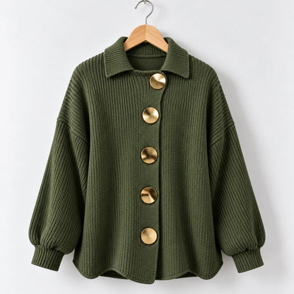 Aurum Oversized Button Cardigan