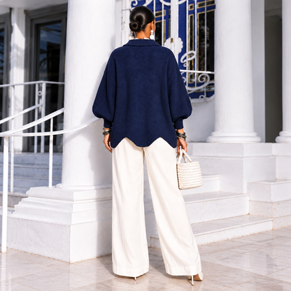 Aurum Oversized Button Cardigan